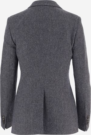 Tagliatore Womens Jacket Wool And Cashmere Black