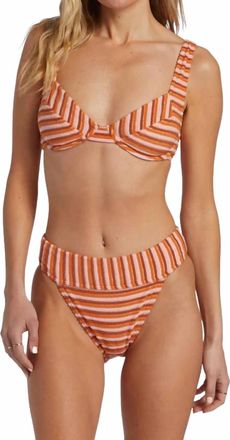 Billabong Tides Terry Tyler Underwire Bikini Top In Multi