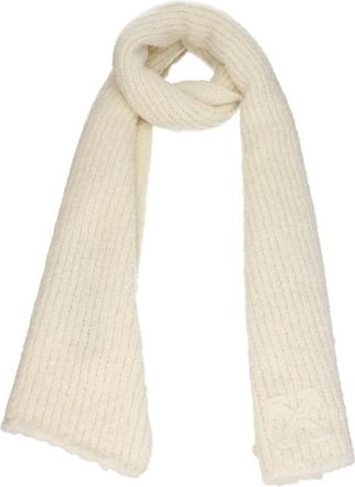 Off-white Wool Scarf - Heren - Wintersjaals - Beige - ONE Size - Wol - Accessoires