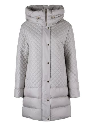 Moorer Leonie raincoat - women - Polyamide/Goose Down/Polyamide - 46 - Grey