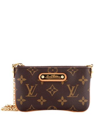 Louis Vuitton Brown Monogram Canvas Milla Pochette Pm (Authentic Pre-Loved)