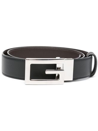 Gucci Riem met logogesp - Zwart