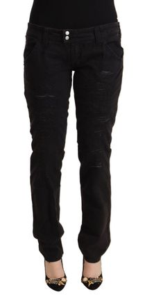 Cycle Cotton Distressed Low Waist Slim Fit blue Womens Jeans