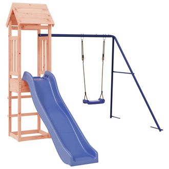 vidaXL Parque Infantil De Exterior Madera Maciza Douglas Vidaxl