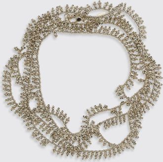 Brunello Cucinelli Bracciale Knotted Brunello Cucinelli in argento 925 con intrecci di perline