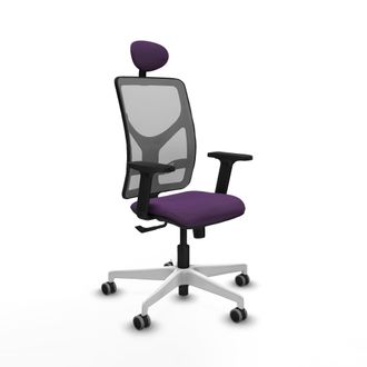 Piqueras y Crespo Silla De Oficina Piqueras Y Crespo Motilla Gris Reposabrazos Ajustables