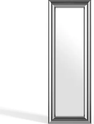 Vente-Unique Specchio Da Parete Rettangolare In Metallo L. 60 X H. 170 Cm Cromato - Boraya