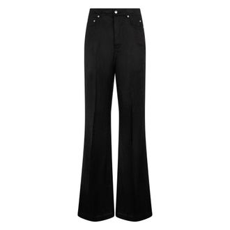 Rick Owens Wide Trousers, male, Black, Size: W33 Bolan Bootcut Jeans