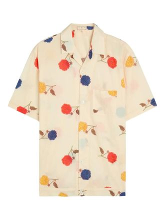 SMR Days Paraiso floral pocket shirt - men - Cotton - S - Neutrals