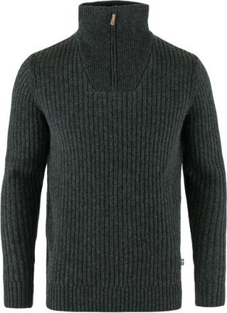 Fjällräven Övik Half Zip Knit Pullover für Herren | schwarz