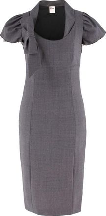 Red Valentino wool-blend houndstooth dress Size XS