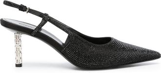 Givenchy G Cube 75mm slingback pumps - women - Rubber - 39.5 - Black