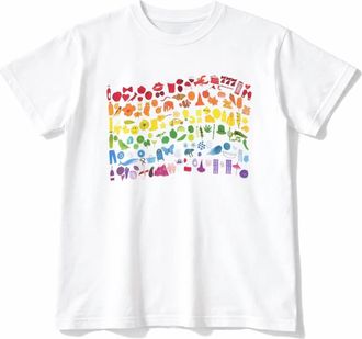 Unfortunate Portrait Womens Boyfriend Tee In Pride Flag