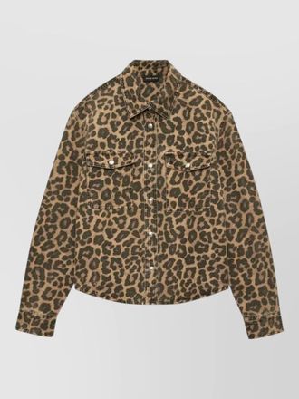 Anine Bing leopard print shirt