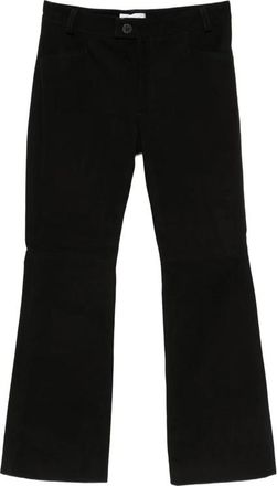 Ernest W. Baker Suede Flared Trousers