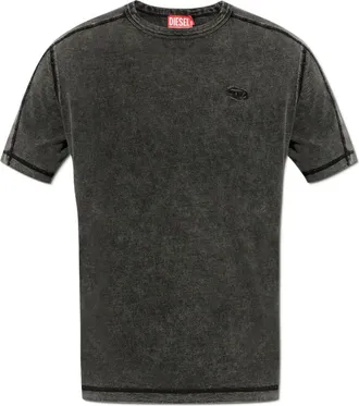Diesel Hombre, Camisetas, Gris, Talla: 3XL