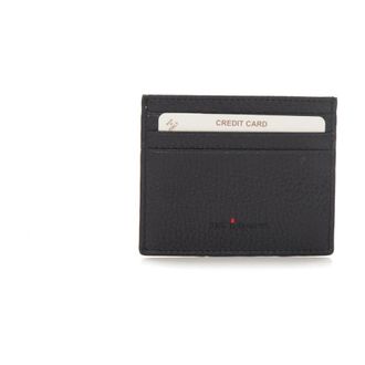 Kiton Wallets & Cardholders, male, Black, Size: ONE SIZE Stylish Leather Card Holder