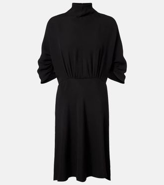 The Row Emmeline silk cr&ecirc;pe cady midi dress