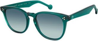 Colors In Optics Wooster Sunglasses in Emerald Green at Nordstrom