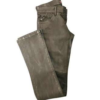 Gold Sign gold leather trousers Size 25/63