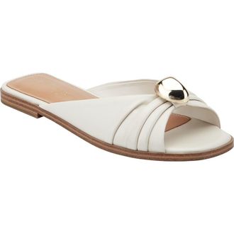 Marc Fisher Dalani Slide Sandal in Ivory at Nordstrom, Size 7.5