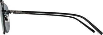 Saint Laurent Unisex Sl Sunglasses Black Metal