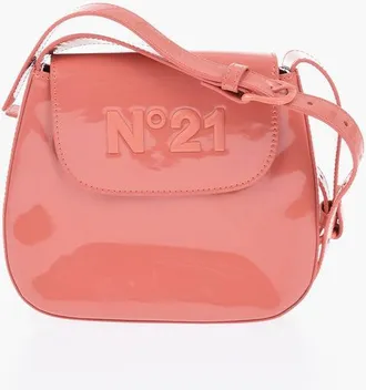 N&deg;21 Eco-Patent leather Crossbody Bag with Embossed Logo size Unica