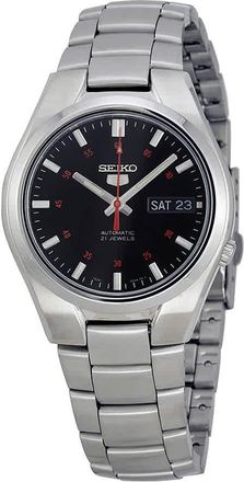 Seiko Series 5 Automatic Black Dial Stainless Steel Mens Watch SNK617