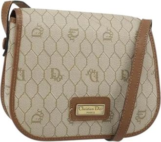 Dior Pre-owned Cross Body Bags, female, Beige, Size: ONE SIZE Pre-owned Plastic Shoulder Bag