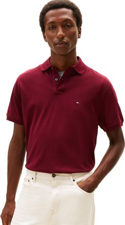 Tommy Hilfiger Mens 1985 Classic Short Sleeve Polo, DEEP Rouge Large