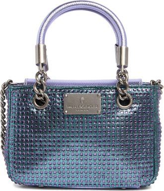 Kurt Geiger Mini Brixton Fabric Handbag in Blue at Nordstrom Rack