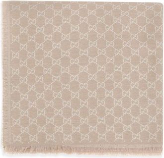 Gucci Beige Wol Sjaal