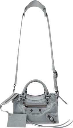 Balenciaga Le City Mini Handtas - Dames - Tassen - Blauw - Maat: ONE Size Leer