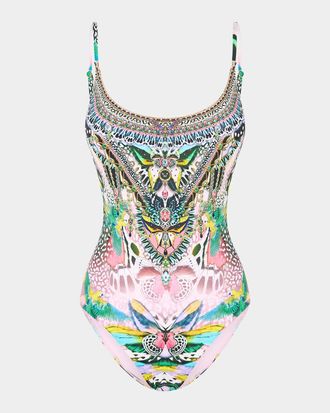 Camilla Millamorphosis Print Scoop-Neck One-Piece Swimsuit