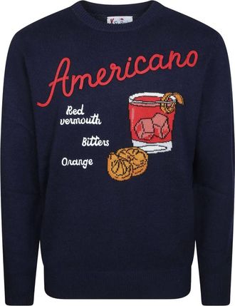 MC2 Saint Barth Maglione girocollo Drink Americano - - Knitwear - Uomo - Blu - M