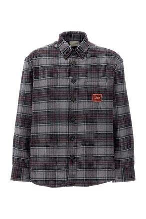Dr&ocirc;le de Monsieur Grey Multicolor Boxy Check Flannel Shirt