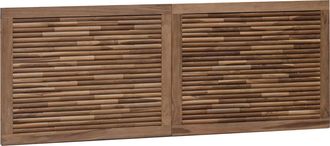 vidaXL Cabecero De Cama Natural Madera De Teca Maciza Vidaxl