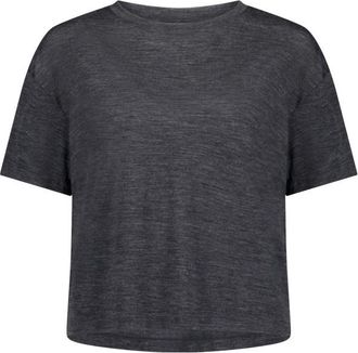Mons Royale Zephyr Merino Tencel Boxy T-Shirt Merinoshirt f&uuml;r Damen | smoke