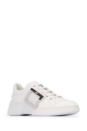 Roger Vivier Womens Viv Skate Met Buc B001 Calfskin Fgl Sneaker