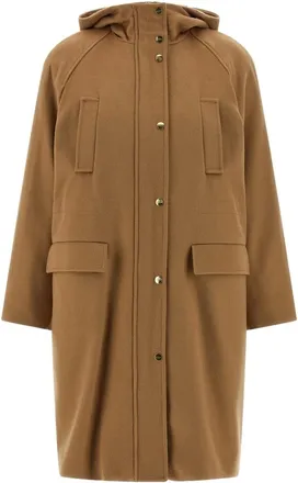 Max Mara Alcade Long Parka - female - Max Mara Studio - Parkas - Beige - S - Coats