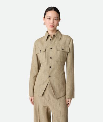 Bottega Veneta Viscose Silk Shirt Jacket - Bottega Veneta