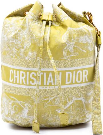 Dior Pre-owned Dior Technical Fabric Toile De Jouy DiorTravel Drawstring Pouch Ladies TX265FIROW15TPSF