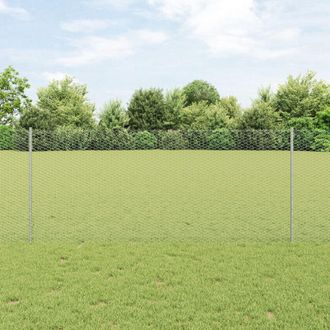 Berkfield Home Fence Posts 10 pcs U-Channel 120 cm Galvanised Steel in Silver