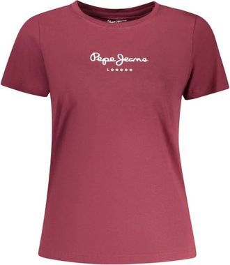 Pepe Jeans London Mujer, Camisetas, Rojo, Talla: XL