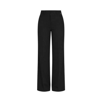 Liu Jo BL 2222B Wijde Broek - Dames - Broeken - Zwart - Maat: XS Zijde