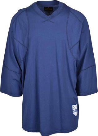 Vivienne Westwood Tops, Heren, Blauw, S, Katoen, Anglomania T-Shirt