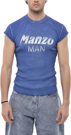 Dsquared2 Blue Logo Crew Neck T-Shirt