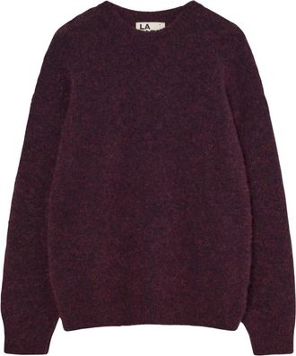 La Paz Delgado Sweater - Heren - Ronde hals truien - Paars - S - Wol - Truien & Vesten
