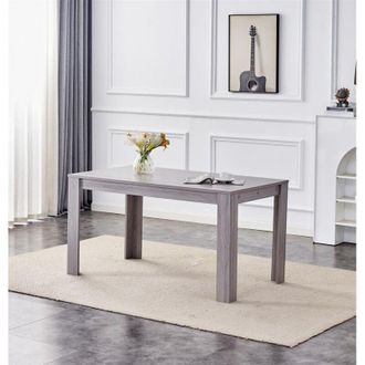 Kosy Koala Kosy Koala - Dining Table Grey Wood Kitchen Place for 4 Seats, Dining Table Only (Grey h 75 x l 117 x w 77 cm)