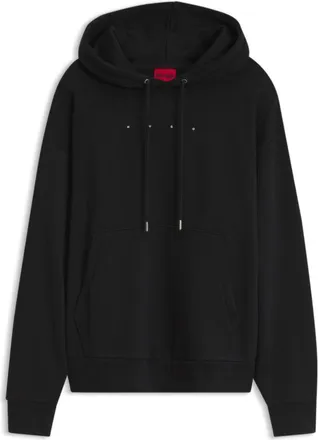 HUGO BOSS Oversized-fit hoodie with front and back logo prints